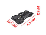 Engine Valve Cover Fits for Hyundai Santa Fe Kia Sorento 3.3L V6 Plastic 02199772