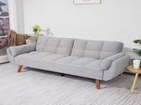 75" Flared Arm Convertible Sleeper Sofa-light gray 11297146