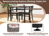 3-Piece Dining Table Set , Space-Saving Tuck-under Chair Design 89908797