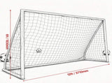 12x6 ft Portable Soccer Goal Set, Large Practice Soccer Net with Carry Bag for Backyard, Park & 24902919