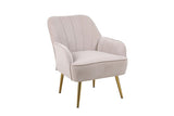 Modern Mid Century Chair velvet Sherpa Armchair for Living Room Bedroom Office Easy Assemble W136166610