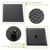Shower System with Waterfall Tub Spout,12 Inch Ceiling Mount Square Shower System with Rough-in W124381948