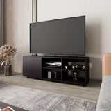 Wengue TV Stand with a Door and Open Storage B062P290262