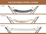 Hammock with Stand, Double-Barrel Hammock with Hammock Bed, Heavy Duty Adjustable Hammock Set for 84997701