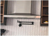 Pot Filler Faucet Wall Mount,Commercial Kitchen Faucet Folding Stretchable with Double Joint Swing 00291478