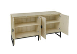 Carved 4 Door Sideboard ,Sideboard Buffet Cabinet With Storage ,Modern Coffee Bar Cabinet With W688P207303