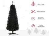 6 foot black Christmas tree with bracket 67291685