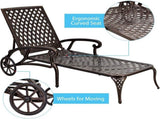 Aluminium Cast lounge chair 1pcs brown W640P292967