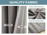 2pcs medium grey 100% opaque curtains with snap-on top, suitable for hanging. They have the 35370236