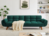 New Design Linen Sofa Furniture Adjustable Backrest Easily Assembled Recliners-GREEN 94890797