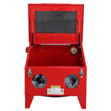 ZNTS 40 Gallon Bench Top Air Sandblasting Cabinet Sandblaster Abrasive Blast Large Cabinet with Gun and 4 42974085