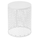Outdoor Nesting Side Table Set of 3, Round Patio Accent Table, Metal Frame End Table for Indoor 47637419