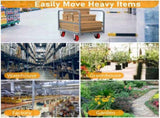Steel Panel Truck, Heavy Duty Drywall Cart Lumber Cart Platform Truck Flat Cart, 2000lbs, 6" Swivel 09757177