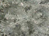 6FT Sliver Pre-Lit Artificial Christmas Tree, Hinged Full Tree with Metal Stand, 800 Branch Tips, 27922000