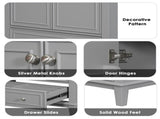 30" Bathroom Vanity without Sink, Base Only, Multi-functional Bathroom Cabinet with Doors and WF306250AAE