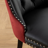 A&A Furniture, Nikki Collection Modern, High-end Tufted Solid Wood Contemporary PU and Velvet W1143P151482