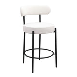 Woker Furniture Modern Counter Height Stools Set of 2, Uphsoltered 26" Seat Height Barstools with W1567P147206