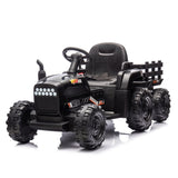 ZNTS Ride on Tractor2.0 with Trailer,24V Battery Powered Electric Tractor Toy, 200w*2motor W1396P193860