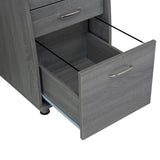 ZNTS Complete Workstation Computer Desk with Storage, Grey 74539286