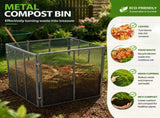 Large Outdoor Bin, 172 Gallon Metal Wire Mesher, Rust-Proof Coating Square Garden W465P370172