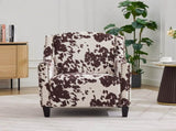 Mirod Comfy Accent Chair with Tufted Backrest, Bedroom Single Seat Arm Chair with Wooden Legs, N760P253363M