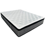 Premium 14 in. Pocket Coil Hybrid Mattress, Queen, Plush Gel Memory Foam Mattress, White/Gray B011P203032