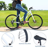 7 Speed Hybrid bike Disc Brake 700C Road Bike For men women's City Bicycle W1019P154032