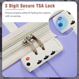 Hardshell Luggage Sets with Bags Lightweight Suitcase Double Spinner Wheels with TSA Lock ,Single N732P193485I