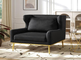 Modern Armchair Velvet Accent Chair Chair Single Sofa Chair for Living Room, Bedroom, or N763P360686B