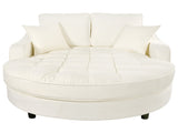 55" Modern Chaise Lounge Sofa Bed Upholstered Sofa Couch with Tufted Seat and Detachable Pillows for N719P256002A