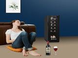 JC-34 115V 85W 1.2cu.ft/34l Electronic Wine Cabinet Cold Rolled Sheet Transparent Glass Door / 91489042