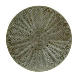WOODEN AND WHITE METAL FITTED TABLE 69345.00