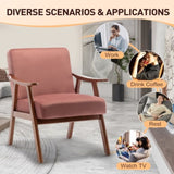 Mid-Century Modern Chair, Living Room Chair with Solid Wood Frame, Accent Chair Extra-Thick W2200P183013