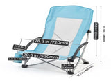 Folding Beach Chair with High Back, Portable Camping Chair for Adults, Includes Cup Holder, Mesh 92057767