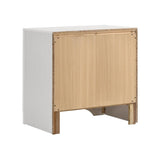 2 Drawers Nighstand with 1 Jewelry Tray, White B016P254598