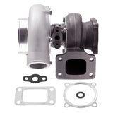 ZNTS Upgraded GT35 GT3582 GT3540 T3 AR.70 AR.63 FLOAT BEARING TURBO CHARGER 600HPS COMPRESSOR 86393678