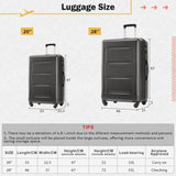 2 Piece Luggage Set with Bags Expanable Spinner Wheels ABS Lightweight Suitcase with TSA Lock N732P198745B