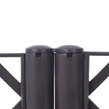 Poly Rattan Brown Trellis Raised Bed with Drainage Plug - 2 Removable Pots with Large Flower Boxes W465P187526