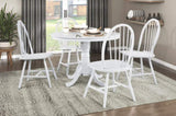 ZNTS White Finish Side Chairs Set of 2, Farmhouse Style Wooden Furniture Casual Dining Kitchen B011P239557