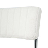Modern simple light luxury dining White Family bedroom stool back Dressing Student W210P208426