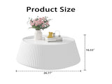 Light Sintered stone Top Cup Shape Leather Coffee modern Sofa Table for Living Room furniture W3081P367595