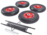 Solid Never Flat Tires All-Terrain Wheel Kit Replacement for Honda EU3000is Generator 47928350