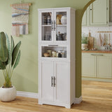 5 doors 5 layers density board spray paint 60*30*170cm display cabinet white N001 25314183