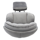Accent chair TV Chair Living room Chair Grey with ottoman W676P232257