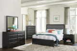 Modern Style Storage Cubby Nightstand w drawer 1pc Espresso Finish Wooden Bedroom Furniture Home B011P222852