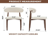 Dining Chairs Set of 2, Metal Kitchen Chairs with Modern Fabric Upholstered for Dining Room, Beige 49697766