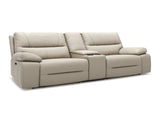 Malibu 79" Modern Power Motion 3-Piece Reclining Loveseat Sofa with Cup Holders, Cream Taupe Beige B2719P269268