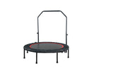 ZNTS 48" Foldable Mini Trampoline Max Load 300lbs, Fitness Rebounder with Adjustable Foam Handle, W2641P197706