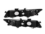 Set of Headlights Halogen Factory Black Clear for 2004-2008 Acura TSX 37406299