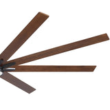 ZNTS 84" Black Lowe Profile Ceiling Fan with Light W1367P247080